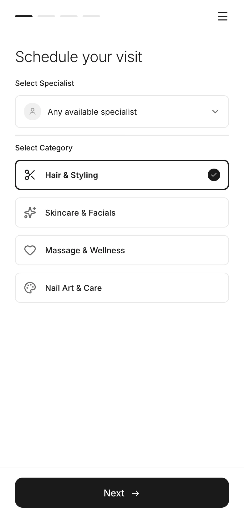 Step 1: pick a service
