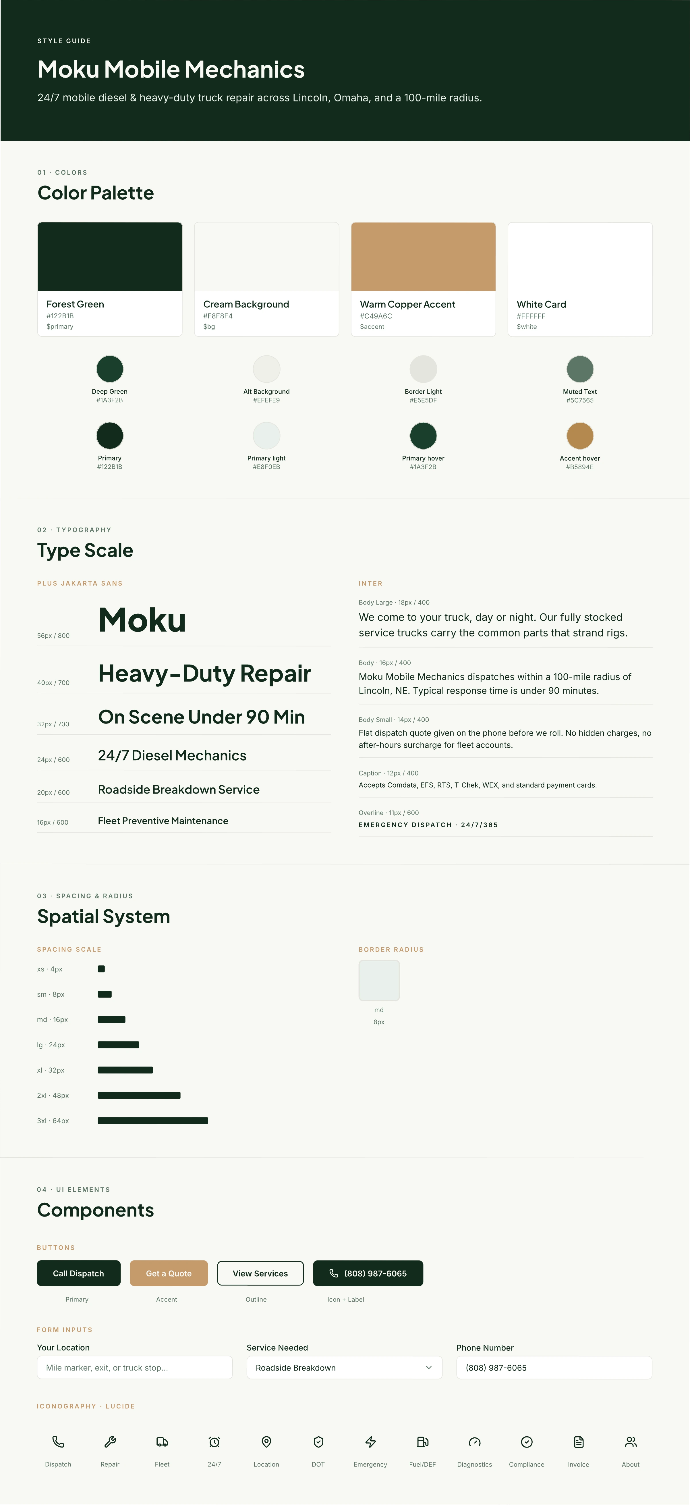 Mobile Mechanics style guide